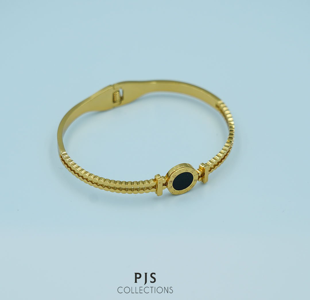 Dual-Band Roman Numeral Bangle